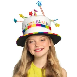 Kinder verjaardagshoed Rainbow pie Happy Birthday