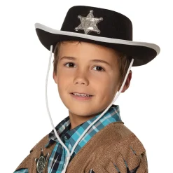 Kinderhoed Sheriff zwart