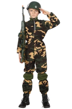 Kinderkostuum Militair camouflage