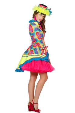 Lange Damesjas Neon Kleuren multi kleur