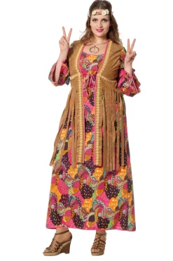 Lange Hippie Jurk met Franjes