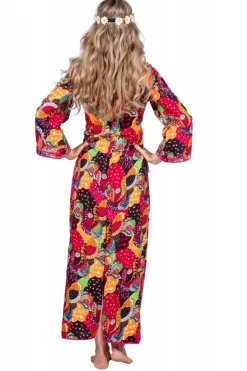 Lange Hippie Jurk met Franjes