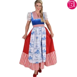 Lange Jurk Delfts Blauw voor Dames