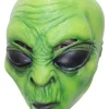 Latex hoofdmasker Green Alien