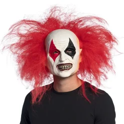 Latex hoofdmasker Ruddy clown