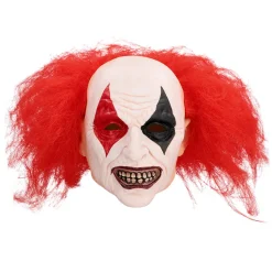 Latex hoofdmasker Ruddy clown