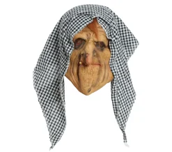 Latex masker heks met kap
