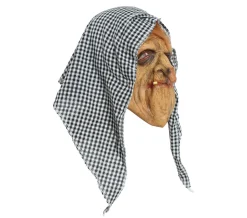 Latex masker heks met kap