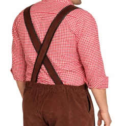Lederhose Johann kort - verstelbare bretels