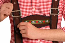 Lederhose Johann lang - verstelbare bretels
