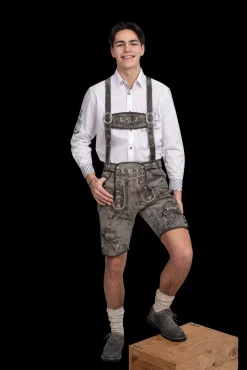 Lederhose Vintage Grey