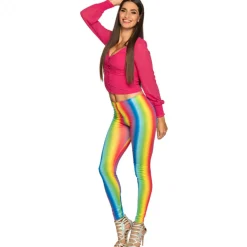 Legging stretch regenboog