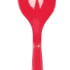 Lepels plastic rood