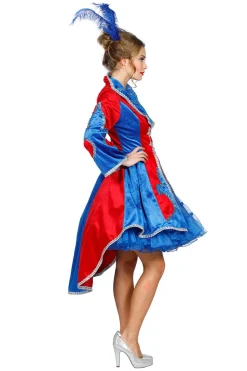 Luxe Damesjas Franse Lelie - blauw/rood