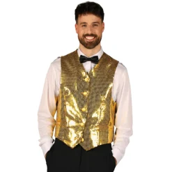 Luxe Gilet pailletten heren