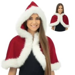 Luxe Kerst Cape kort