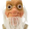 Masker abraham met haar en snor wit