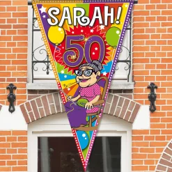 Mega Vlag Sarah Knalfeest 90x150cm
