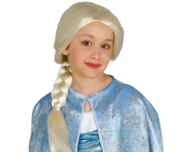 Meisjes ijs princess pruik