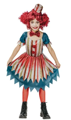 Meisjeskostuum Vintage Clown
