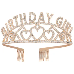 Metalen tiara Birthday Girl