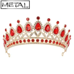 Metalen tiara Royal Christina