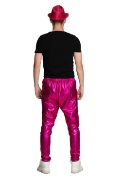 Metallic disco broek unisex