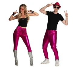 Metallic disco broek unisex
