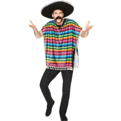 Mexicaanse Poncho voor volwassenen