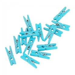 Mini wasknijpers blauw