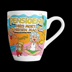 Mok Cartoon - Pensioen Niks moet