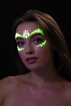 Moon Face jewels - Neon UV