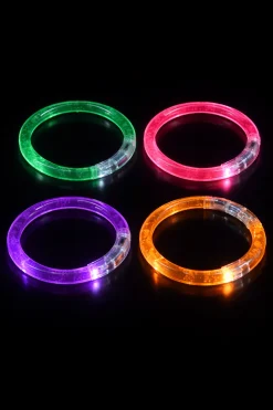 Neon LED Armbanden set van 4