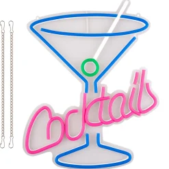 Neon LED Sign Cocktails