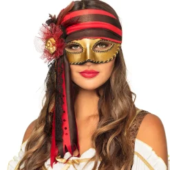 Oogmasker piraat deluxe