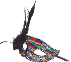 Oogmasker rainbow Sequins