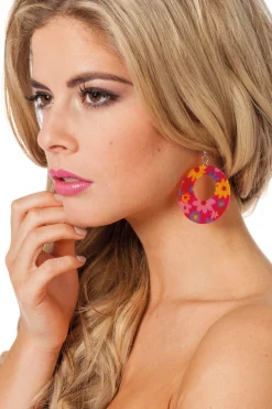 Oorbellen hippie flower