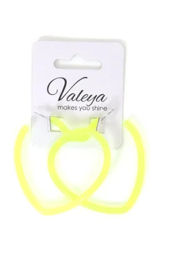 Oorbellen Neon Party Hart