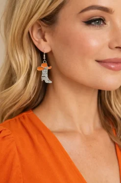 Oorbellen Oranje Cowgirl