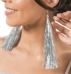Oorbellen Shiny Tinsel 17cm