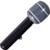 Opblaasbare Microfoon Zwart 31cm