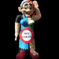 Opblaasfiguur Halve Sarah 3.5m