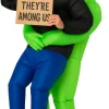 Opblaaskostuum Funny Alien