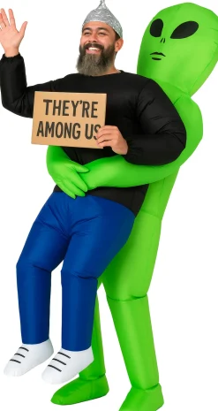 Opblaaskostuum Funny Alien