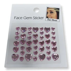 Opplakbare glitter hartjes mix