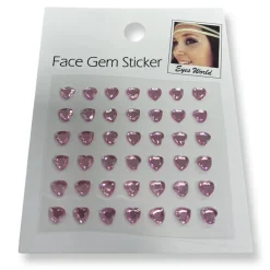 Opplakbare glitter hartjes