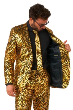 OppoSuits Golden Geo Star kostuum heren