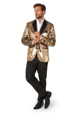 OppoSuits Groofy Gold Sequins colbert heren