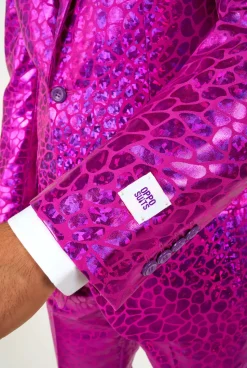 OppoSuits Peppy Pink kostuum heren