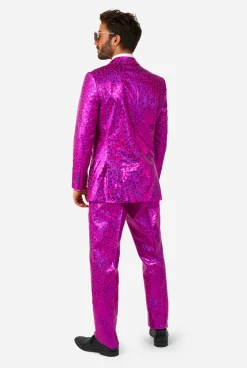 OppoSuits Peppy Pink kostuum heren
